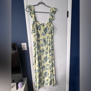 Yellow Floral Dress